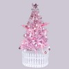 YOOCOZZ  Dreamy Christmas Decoration Ornaments - Pink Slim Pencil Artificial Christmas Tree, PVC Material, with Sturdy Metal Base, Easy Assembly - 2 of 4