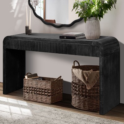 NicBex Vintage Farmhouse Console Table with Storage,Entryway Table with Two Hidden Handle Drawers,Foyer Tables for Entryway,Hallway,Living Room