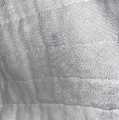 Full/queen Pom Pom Stripe Quilt Set White - Lush Décor : Target