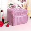 Makeup Bag Travel Cases Cosmetic Bag with Handle for Women Men Travel Organizers Pink - 3 of 4