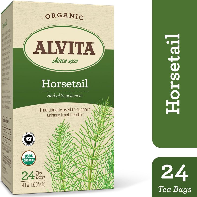 Alvita Organic Horsetail Herbal Supplement - Soothing Relaxation And Wellness Herbal Tea Bags, Individually Wrapped, 24 Count, 2 of 7