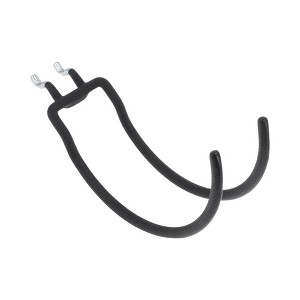 Unique Bargains Garage Storage Hooks Large Curved Pegboard Hook Black 1 Pc - 1 of 4