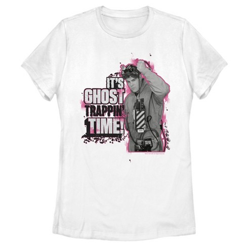 Women's Ghostbusters It's Ghost Trappin' Time T-shirt - White - X Large :  Target