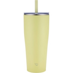 Zojirushi 30oz Stainless Steel Tumbler Citron Yellow: Insulated Drinkware with Straw for Cold Beverages - 1 of 4