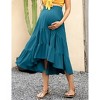 Maternity Dress High Waist Maternity Patchwork Long Skirt - 4 of 4