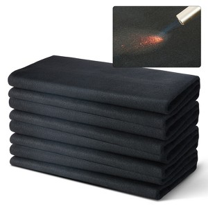 VEVOR Carbon Felt Welding Blanket 4 Pack, 37" x 36" Flame Retardant Welding Blanket, Up To 1800°F Heat Resistant Blanket Set, Black - 1 of 4