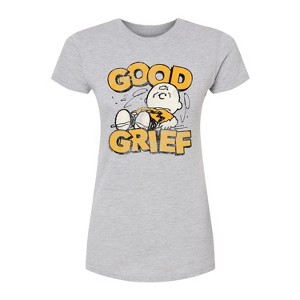 Women's - Peanuts - Good Grief Vintage Fitted Graphic T-Shirt - 1 of 3