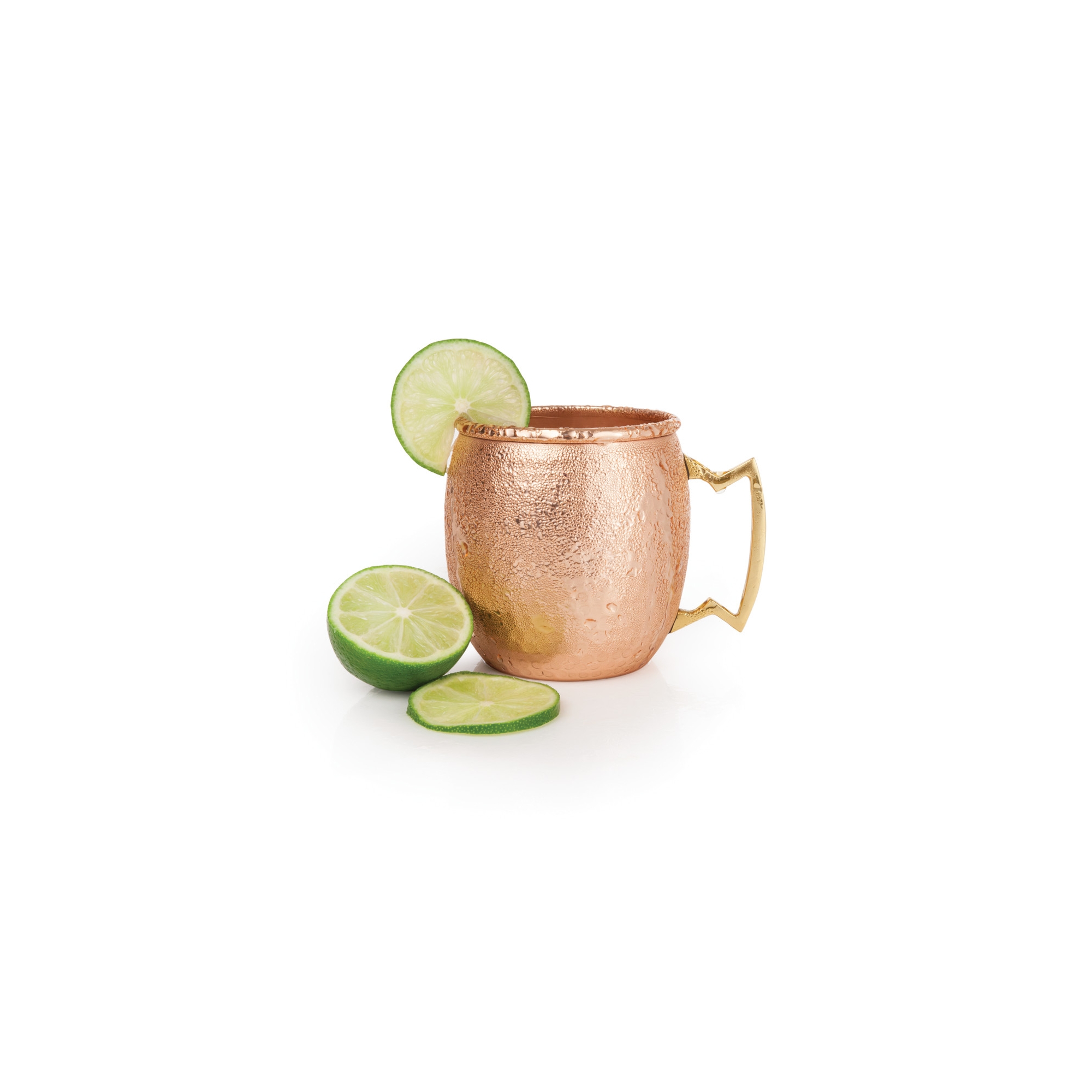 Twine Hammered Moscow Mule Mug, Stainless Steel Copper Cup for Cocktails, Iced Tea, Mocktails, Home Bar, Kitchen & Outdoor Party Drinkware, 16 oz