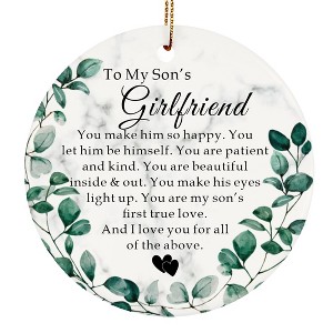 to My Son’s Girlfriend Ornament for Christmas, Son’s Girlfriend Christmas Ornaments - 1 of 4