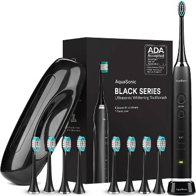 Aquasonic Ultra Sonic Series Whitening Electric Toothbrush - Black