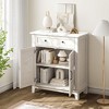 31.5" Sideboard Buffet Cabinet, Rustic Storage Cabinet with Adjustable Shelf, Entryway Console Cabinet, Coffee Bar Cabinet for Kitchen - 3 of 4