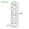 MOEPISY 2 Pack Metal Garden Trellis 86.7 inch x 19.7 inch Rustproof Trellis Black - 2 of 4