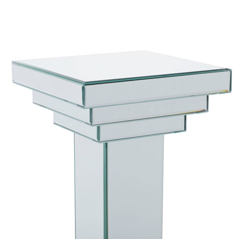 Glam Mirrored Pedestal Table Silver - Olivia &#38; May, 5 of 18