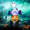 HOMCOM 6FT Halloween Inflatable Ghost Bat Pumpkin Black Cat Pole Halloween Decoration with LED Lights for Garden Indoor Outdoor - 2 of 4