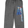 Mega Man Character & Logo Men's Gray Heather Sleep Pajama Pants - image 2 of 4