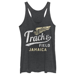 Women's Lost Gods Jamaica Track and Field Racerback Tank Top - 1 of 3