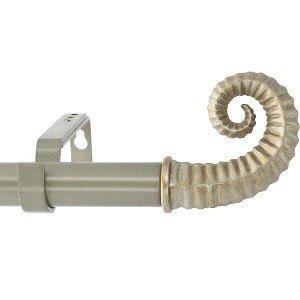 Urbanest Horn 1-inch Diameter Adjustable Curtain Rod - 1 of 4