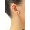 Yellow Gold Ball Stud Earrings with Secure Screw - Backs - 2 of 4