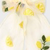 Chiffon Lemon Bow Hair Barrette - A New Day™ Ivory/Yellow: Food Pattern, Hair Styling, All Hair Types - 2 of 2