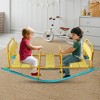 JUJABU Children Outdoor Rocking Seesaw Ride, Double or Triple Swing Playground Toy for Backyard or Park - 2 of 4