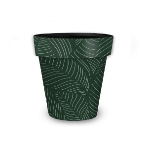 Briarwood Lane Everyday Planter 8.5" x 8.5" x 8.5" Tropical Leaves Small Planter - 1 of 4
