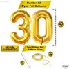 Katchon, Gold 30 Balloon Numbers - 40 Inch | Happy 30th Birthday Decorations for Him | 30th Balloons for Him - 4 of 4