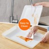 Attop Plastic Serving Tray for Party Supplies, White Trays for Serving Food, Reusable Large Platter - 4 of 4