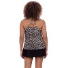 Aqua Green, Women's Ladder Trim Racerback Tankini - 3 of 3