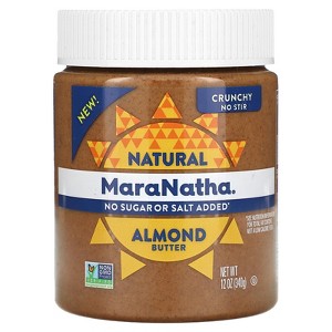 MaraNatha Natural Almond Butter, Crunchy, 12 oz (340 g) - 1 of 2