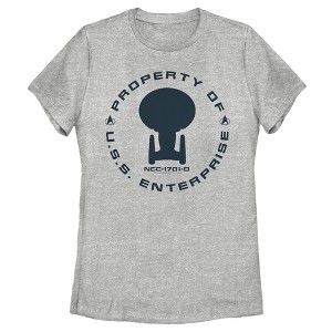 Women's Star Trek: The Next Generation Property Of The USS Enterprise T-Shirt - 1 of 4