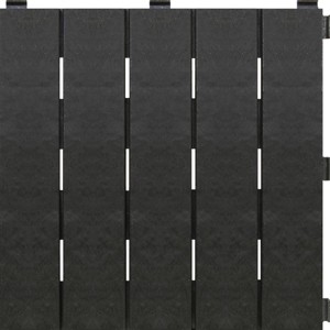 Multy Home LP 4pk 12"x12" Interlocking Deck Outdoor Tiles Flooring Black - 1 of 3