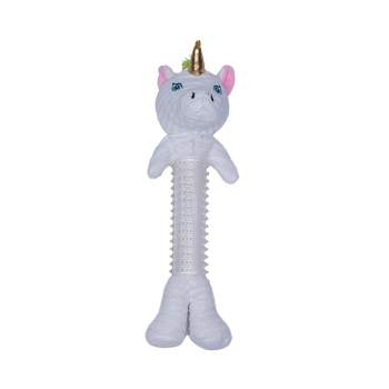 American Pet Supplies 18-Inch Innovative Plush and Thermoplastic Rubber Unicorn Corduroy Dog Toy