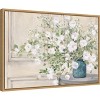 Amanti Art White Bouquet by Julia Purinton Canvas Wall Art Print Framed 23 x 16-in. - 2 of 4