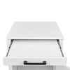 Kitchen Storage Cabinet, Modern Buffet Sideboard w/Drawer and Adjustable Shelf, Barn Door Accent Cabinets for Kitchen, Dining Room, Entryway, White - 4 of 4
