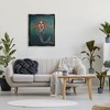 Stupell Industries Mermaid Fish Swirling Painting Framed Floater Canvas Wall Art - 2 of 4