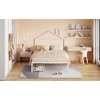 Okak Twin/Full Platform Bed Frame with House-Shaped Headboard and 2 Drawers Metal Storage Bed for Kids No Box Spring Needed Easy Assembly - 4 of 4