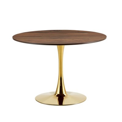 NicBex 31.5" Round Dining Table Tulip Dining Room Table with Metal Base for Dining Room