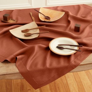 Solino Home Linen Classic Hemstitch Table Throw - 1 of 4