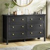 ORRD 6-Drawer Dresser, Wood Storage Cabinet with Black Handles, Modern Chest for Bedroom & Living Room - 2 of 4