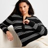 Women's Crewneck Zip-Front Sweater - Future Collective - 3 of 3