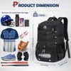 Baseball Bag for Youth & Adult Lightweight Softball Bat Bag with Shoe Compartment - 4 of 4
