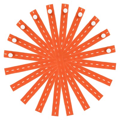 Unique Bargains Polyester Clothes Storage Elastic Band with Buttonhole for Drawer Blanket 20 Pcs