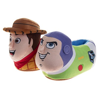 Disney Toy Story 3D Slippers Woody & Buzz Warm Fluffy House Slippers for Boys and Girls(Toddlers)