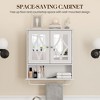 RoyalCraft Bathroom Medicine Cabinet, Wall Mount Storage with Mirror, Towel Bar, and Adjustable Shelves for Wash Room, Laundry, White - 2 of 4