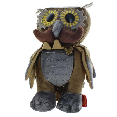 Crowded Coop, LLC WhimWham 8" Plush, Owl Mustache Steampunk