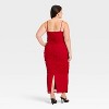 Women's Ruched Midi Slip Dress - A New Day™ - 2 of 3