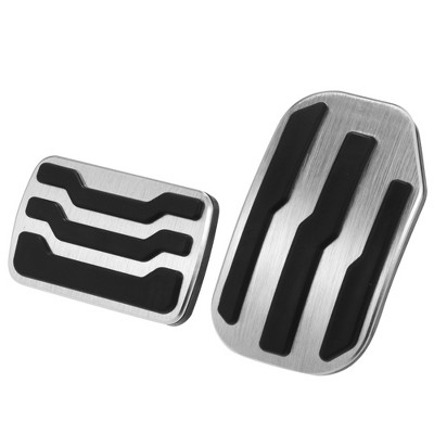 Unique Bargains Aluminum Alloy Gas Brake Foot Pedals Cover For Ford F-150  2015-2020 Silver Tone : Target