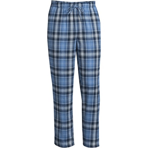 Men's Big & Tall Plaid Poplin Pajama Pants - Goodfellow & Co™ Aqua Green 5XL