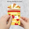 Big Dot of Happiness Pizza Party Time - Cards for Kids - Happy Valentine's Day Pull Tabs - Set of 12 - 2 of 4