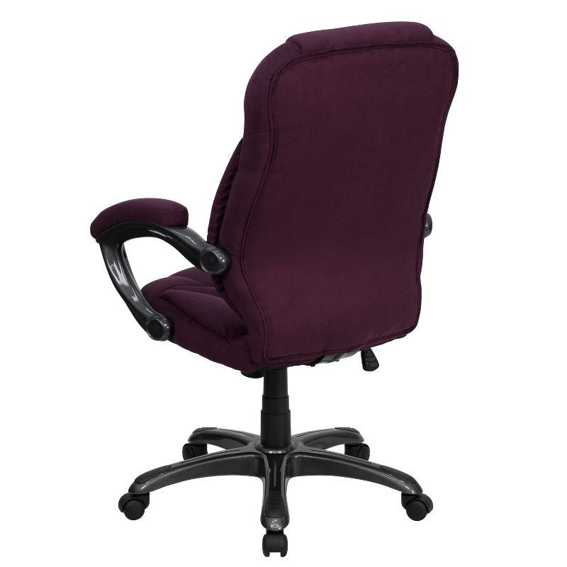 Emma and Oliver High Back Executive Ergonomic Office Chair with Silver Nylon Base and Arms, 2 of 5